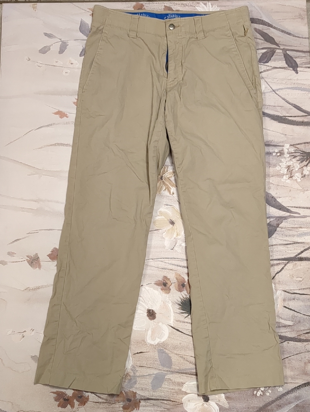 Callaway Men's Tan Straight-Leg Pants